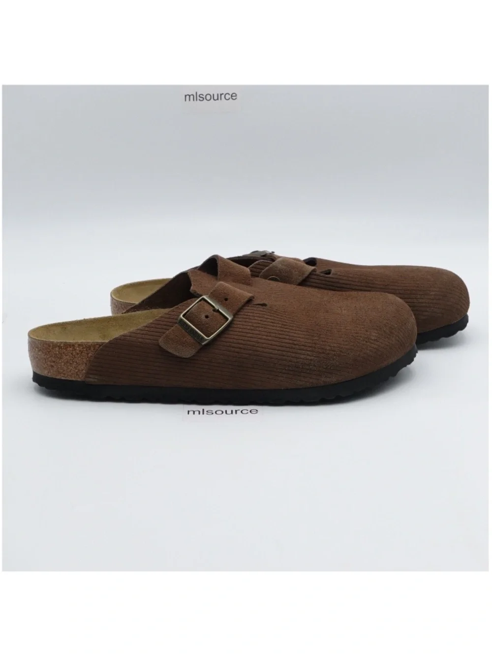 NEW Men's / EUR 43 Birkenstock Boston Embossed Corduroy Clogs 1028227 Brown